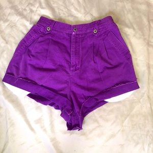 Women’s Purple Jean Shorts Medium